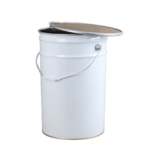 Fabricants de seaux de peinture seau en métal à impression personnalisée directe avec poignée et couvercle - Product Image 1