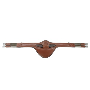 Protector de Cadera para Caballo, Cuero Marrón con Elástico de Primera Calidad y Hebilla de Acero Inoxidable, Costuras de Diseño Personalizado - Product Image 1