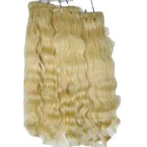 Cabello humano rubio de la mejor calidad, cabello humano suave y con cutícula, alineación, fabricante y exportación desde la india - Product Image 1