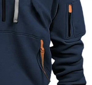 Sudaderas ligeras de forro polar para hombre |   Ropa Urbana con Capucha Sólida |   Ropa Casual de Corte Regular |   Tela Transpirable Antiarrugas - Product Image 6