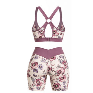 Conjunto Deportivo Flexible Sin Costuras para Mujer, Ropa Deportiva Elástica para Gimnasio, Fitness, Entrenamiento, Dos Piezas - Product Image 5