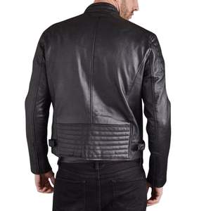 Veste de moto en cuir d'agneau épaisse artisanale pour homme Leathertex Premium, coupe-vent, imperméable, séchage rapide, automne - Product Image 3