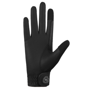 Pro Grip Performance Equestrian Gloves Breathable Serino Synthetic Leather Classy Black Dressage & Training Gloves - Product Image 1