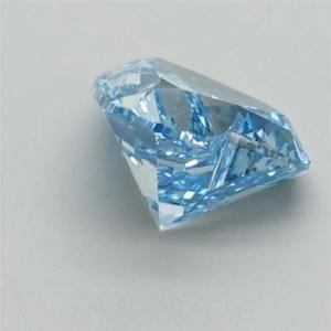 Diamant bleu en forme de cœur, cultivé en laboratoire, certifié IGI, taille cœur, pour bague de fiançailles sur mesure, 1 à 5 carats - Product Image 1