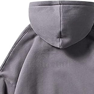 Sudadera con Capucha de Hombros Caídos 2026, Ajuste Regular, Estilo Urbano, para Hombre, Color Liso, 100% Algodón, Invierno, Oversize - Product Image 5