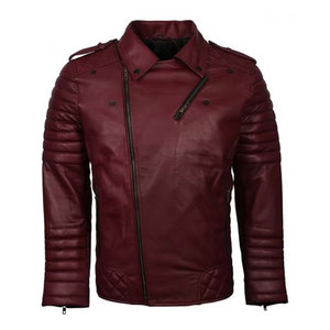 <b>Mens</b> Genuine <b>Leather</b> <b>Jacket</b> Winter Casual Motorcycle Style Outerwear Soft Durable Comfortable Fashion Streetwear Coat - Product Image 3