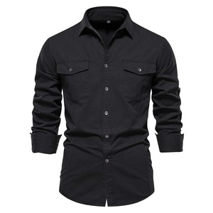 เสื้อเชิ้ตอ๊อกซ์ฟอร์ดแขนสั้นทรงปกติสำหรับผู้ชาย ลายพิมพ์ตามสั่ง สไตล์ลำลอง ผ้าฝ้าย 100% ระบายอากาศได้ดี คอทรงโอ น้ำหนัก 220 กรัม ผ้าถัก - Product Image 2