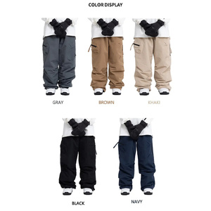 Alta calidad transpirable impermeable a prueba de viento impreso Hip Hop nieve esquí de talla grande pantalones Cargo rompevientos holgado - Product Image 5