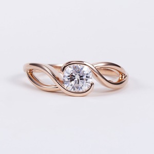 Export Quality VVS Moissanite Engagement <b>Ring</b> with 18K <b>Gold</b> Plating Elegant Bridal Jewelry for Women Available For Sale - Product Image 1