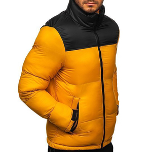2025 New Wholesale Cropped Puffer <b>Jacket</b> for <b>Men</b> High Quality Custom Winter Stand Windbreaker <b>Jacket</b> <b>Long</b> Fabric OEM Services - Product Image 4