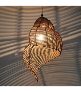 Tropical Style Ceiling Pendant Rattan Lamp Shape for Decoration Multifunction Design and Size Factory in Vietnam - Product Image 1