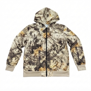 Custom <b>Men's</b> Camouflage <b>Half</b> <b>Zip</b> Hooded <b>Jacket</b> 100% Polyester Fleece Quick Dry Breathable Winter <b>Zip</b> Hoodie OEM ODM Streetwear - Product Image 2