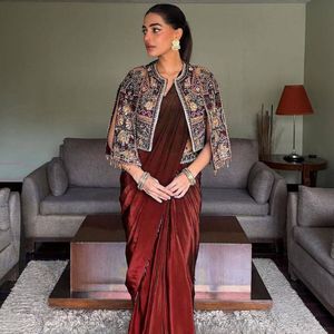 Premium Chinon Silk Lehenga Saree with Embroidered <b>Jacket</b> Koti and Blouse Designer Party Wear Ethnic Set - Product Image 3