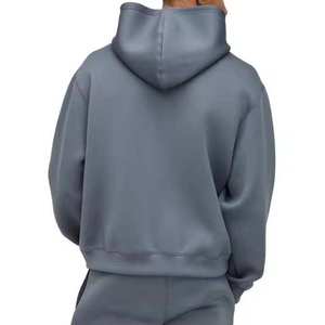 Sweat-shirts d'automne respirants 100 % coton pour hommes et femmes, personnalisables, vente en gros d'usine, survêtements unis personnalisés pour femmes - Product Image 3