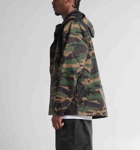 <b>Men</b> Camouflage Hooded Waterproof Hard Shell <b>Jacket</b> Zip Fly Regular Fit Outdoor Hiking Coat <b>Jacket</b> For <b>Men</b> - Product Image 5