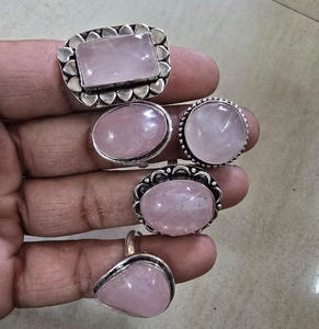 Anillo Ajustable de Cristal con Corte de Diamante en Forma de Lágrima para Mujer, Anillo de Joyería con Gemas Multicolores en Venta - Product Image 6