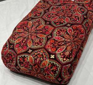 Wholesale Sequin Embroidery <b>Fabric</b> Export Quality Mesh Net Garment Textile For Importers And Bulk Buyers - Product Image 6
