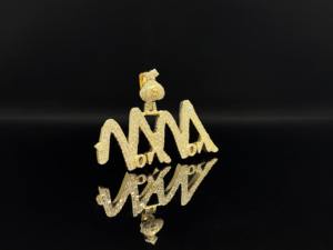 Pendentif personnalisé en alliage plaqué rhodium avec diamants brillants Ice Hustle Prestige Hip Hop par Ice Legacy - Product Image 2