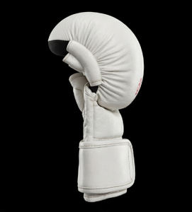 Guantes de Grappling de Piel Blanca Premium para MMA, Manoplas de Sparring con Palma Abierta, Equipo de Entrenamiento para Combate en Jaula - Product Image 3