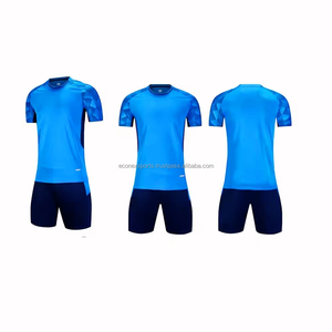 Nuevo diseño 100% poliéster uniforme de entrenamiento de fútbol liso camisetas de fútbol sublimación Jersey Set comprar fútbol liso - Product Image 2