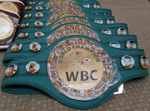 Ceinture de championnat de boxe personnalisée avec sangle en cuir, accessoire durable pour les événements de combat - Product Image 3