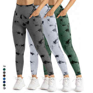 Supportive Cross-Waist Yoga <b>Leggings</b> V-<b>Shape</b> Tummy Flattening Tights - Product Image 5