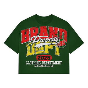 เสื้อยืดโอเวอร์ไซส์ Heavyweight 260 GSM ผ้าฝ้าย 100% ทรงไหล่ตก พิมพ์ลายกราฟิกตามสั่ง สำหรับผู้ชาย - Product Image 4