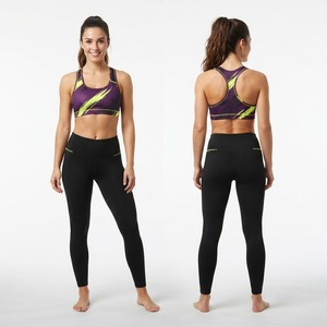 Soutien-gorge de sport respirant pour femme, motif floral cerisier noir, dos nageur, idéal pour le MMA et la boxe - Product Image 3