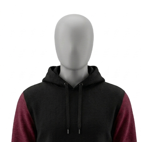 Sweat-shirt à capuche pour homme, en coton molletonné, à blocs de couleur, coupe classique, pour l'hiver, impression numérique, respirant - Product Image 3