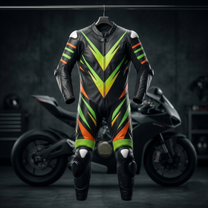 Traje de Motociclismo de Cuero de Alta Calidad, Talla Grande, Resistente al Viento y al Agua, con Protección CE, Personalizable, Proveedor OEM/ODM - Product Image 3