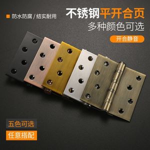 Charnière silencieuse en acier inoxydable de 4 pouces pour porte en bois épaissie, charnière de 6 pouces 304D pour grande porte de chambre - Product Image 2