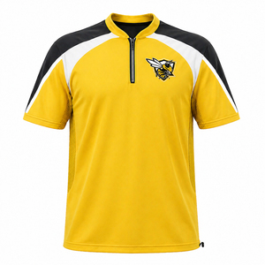 เสื้อโค้ชแบบสั่งทำพิเศษ คอวี ซิปหน้า 1/4  ผ้าโพลีเอสเตอร์เนื้อนุ่ม ระบายอากาศ ป้องกันรังสียูวี เหมาะสำหรับกีฬาฤดูร้อน 7on7 - Product Image 3
