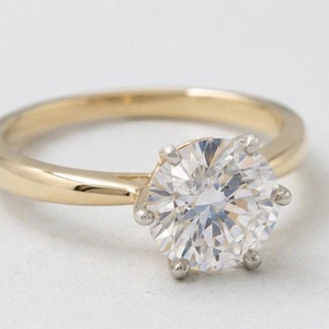 14K Gold Lab Grown <b>Diamond</b> Round Brilliant <b>Ring</b> IGI Certified Female Engagement <b>Ring</b> VS1 Clarity 1.75Ct White <b>Diamond</b> <b>Ring</b> - Product Image 2