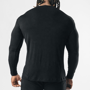 Nuevas camisetas deportivas de compresión para hombre, ajustadas, para entrenamiento en el gimnasio, de tela elástica, transpirable, de secado rápido y en oferta. - Product Image 6
