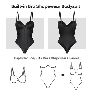 Venta al por mayor de Body personalizado con forma de desgaste de alta compresión Adelgazante Body Plus Size Shape wear Bodysuit Comfy Style Party - Product Image 4