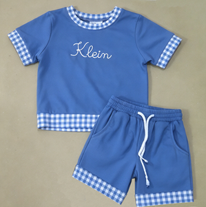 Venta al por mayor desde Vietnam: Conjunto de camiseta y pantalones cortos hechos de material transpirable y agradable para la piel. - Product Image 6