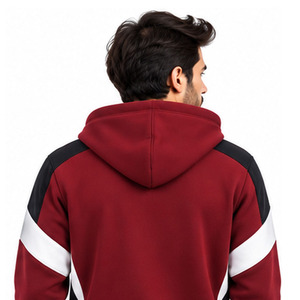 Sweat à capuche zippé pour homme, personnalisable, avec fermeture éclair intégrale, vêtement de sport décontracté, fabricant OEM ODM, fournisseur en gros, qualité export - Product Image 5
