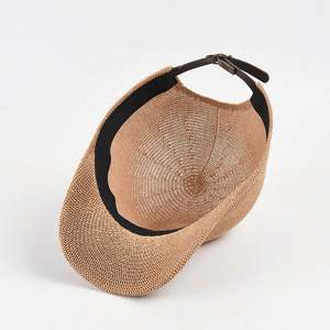 Chapeaux de soleil et casquettes de baseball en paille tressée respirante pour femmes, style décontracté, printemps-été, pour activités de plein air, vente en gros - Product Image 4