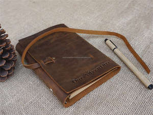 Handmade Smell Proof Heavy Duty Protection Office <b>Leather</b> <b>A5</b> <b>Notebook</b> <b>Cover</b> Case Journal Sleeve Refillable Organizer LNBC-0081 - Product Image 4