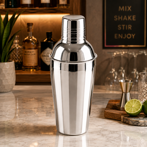 Export Quality Luxury Stainless Steel Cocktail <b>Shaker</b> <b>Bottle</b> 750ml | Professional Mixology Bar Tool for Wedding Club Use | OEM - Product Image 6