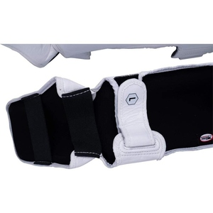 Protège-tibias de boxe professionnels à boucle réglable, cadre en aluminium léger, protection optimale, 100 % PU – Meilleure qualité, vente chaude - Product Image 4
