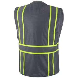 Chaleco de Seguridad Personalizado al por Mayor, Fabricante OEM, Proveedor, Chaleco Reflectante de Poliéster de Alta Visibilidad, Marca Privada, Producción en Masa - Product Image 4