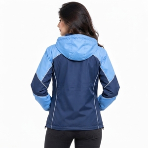 <b>Women</b> <b>Windbreaker</b> Jacket Trendy Athletic Outerwear with Smooth Weatherproof Material Breathable Panels Comfortable Sleeves - Product Image 6