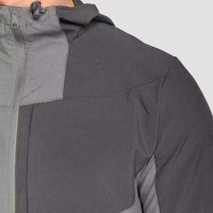 Survêtement à capuche pour homme, color-block, séchage rapide, sportif, manches longues, coupe classique, avec poches latérales, idéal pour l'automne - Product Image 6
