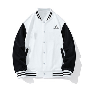 Blouson universitaire vintage en gros, manteau de baseball vierge durable, coupe-vent, écologique, pour l'hiver, personnalisable - Product Image 2