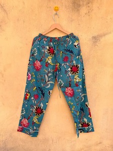 <b>Beautiful</b> Floral Woven Cotton Pajama Set Long Sleeve Full Length Elastic Waist Turn-down Collar Summer Sleepwear Casual women - Product Image 5