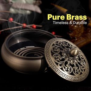 Handcrafted Brass <b>Incense</b> Burner Holder Natural Durable Indian Aromatherapy Ash Catcher Decorative <b>Incense</b> Stick Burner - Product Image 4