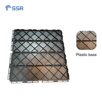 SSR VINA-Tuiles Gazon Artificiel-Mélange de bois d'herbe à emboîter Tuiles de terrasse pour carreaux de balcon Décorations de bricolage