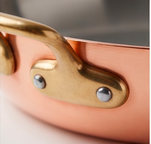 Rose Gold Copper Utensils With Attach Aluminium Handle And Lid For Kitchenware Hotel And Restaurant Use - Product Image 2