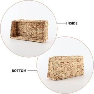 Paniers en jacinthe d'eau pour l'organisation, panier trapézoïdal tissé, panier de rangement fait main, vente en gros, écologique, fabriqué au Vietnam - Product Image 5